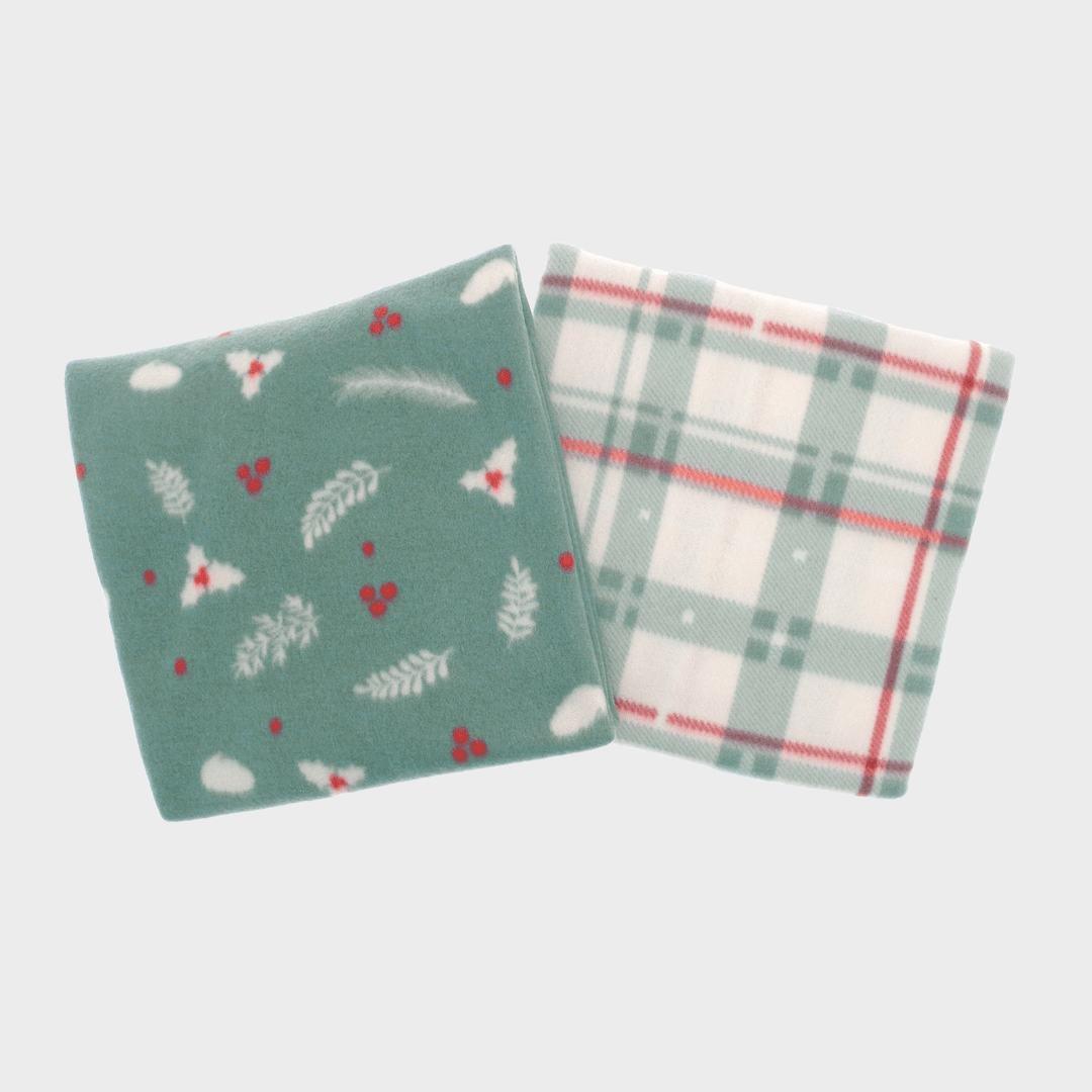 2pk Festive Fleece Throws 120x150cm from You Know Who's