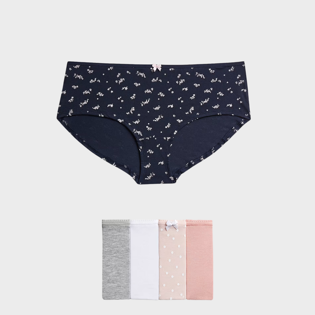 Ladies 5pk Low Rise Shorts