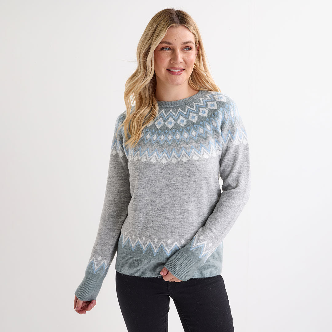 Ladies Mono Fairisle Jumper