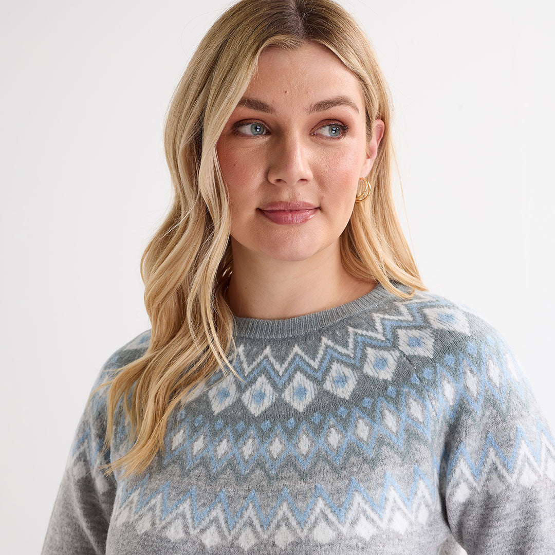 Ladies Mono Fairisle Jumper