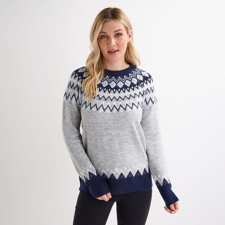 Ladies Mono Fairisle Jumper