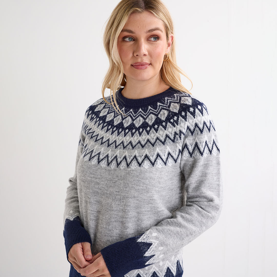 Ladies Mono Fairisle Jumper