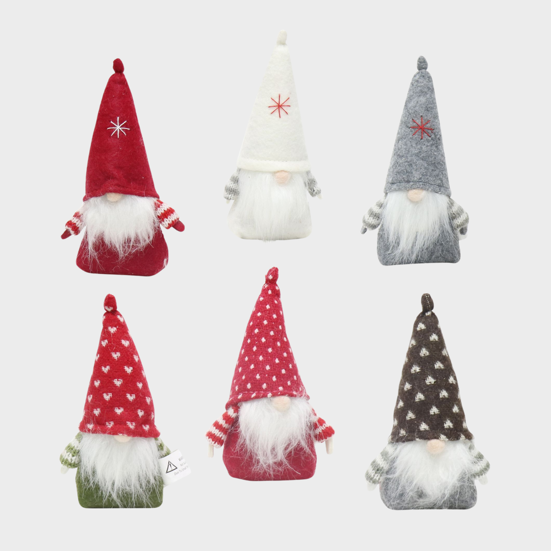 Table gnome santa 16cm asst