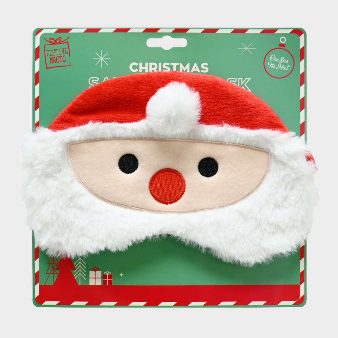 Santa eye mask plush