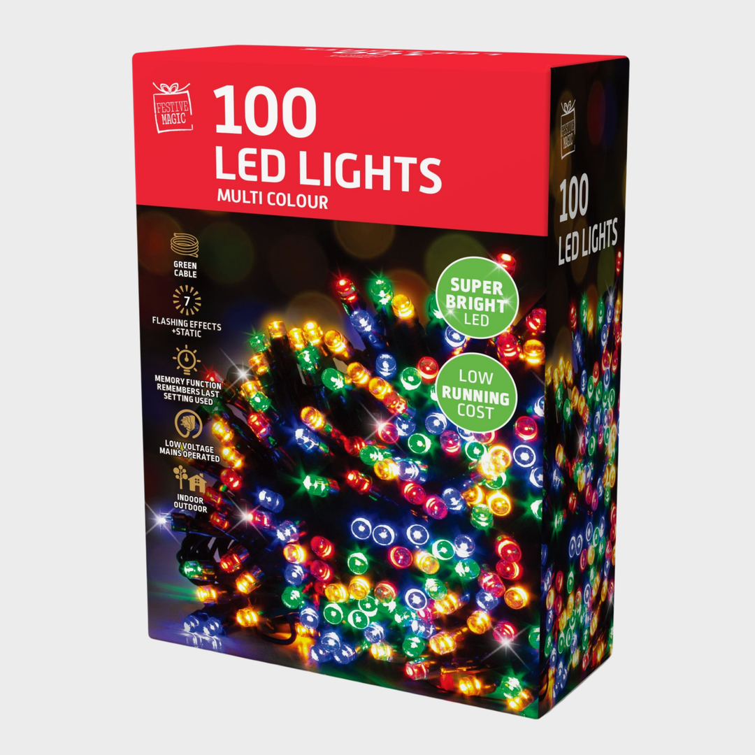 LED lights 100 multicoloured