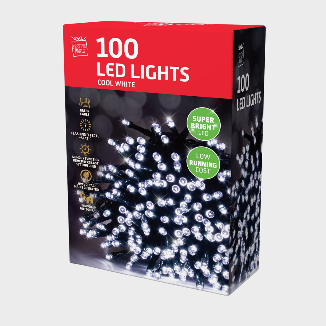 LED lights 100 white