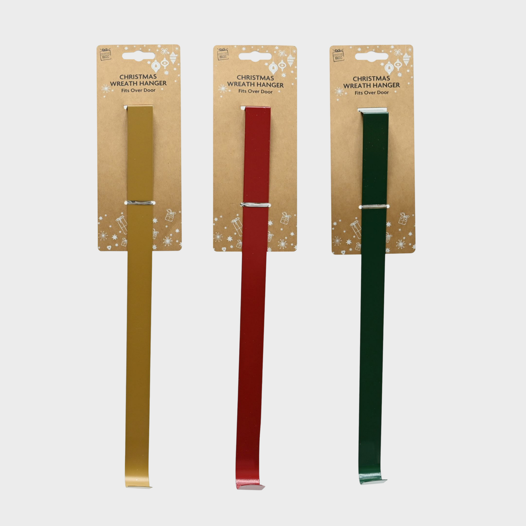 Wreath hanger 35.5cm metal asst