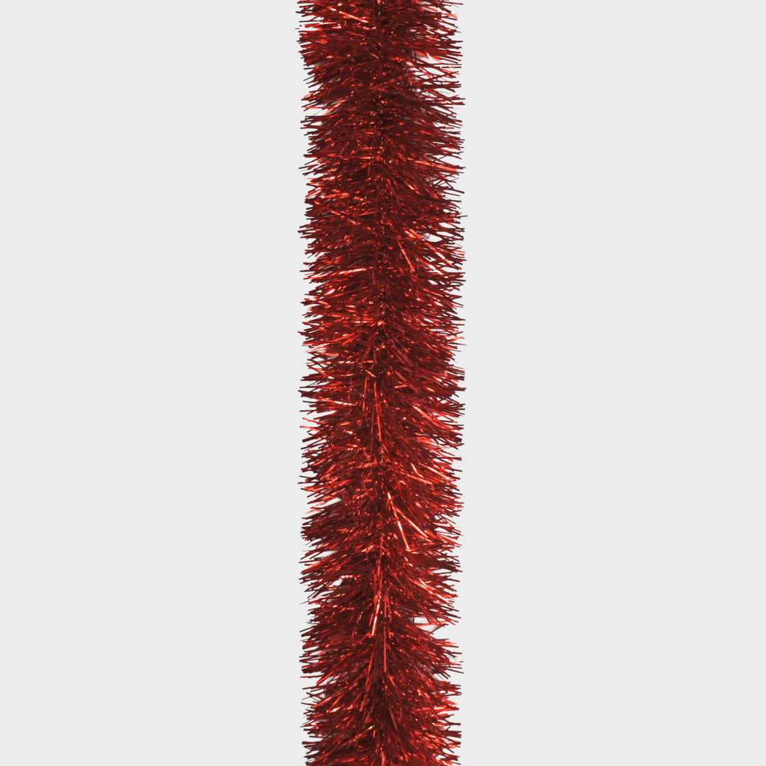 Tinsel 2m fine cut red