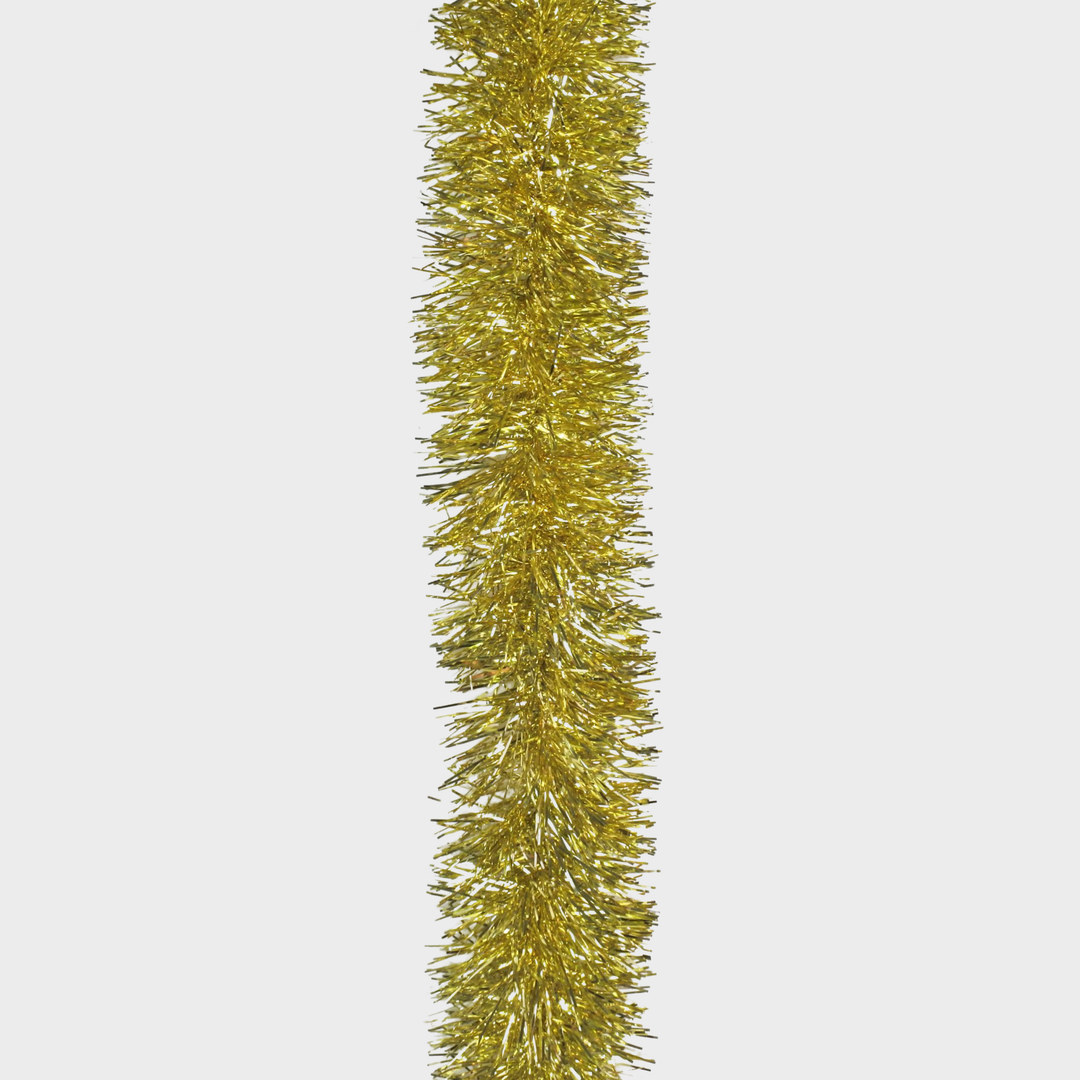 Tinsel 2m fine cut gold