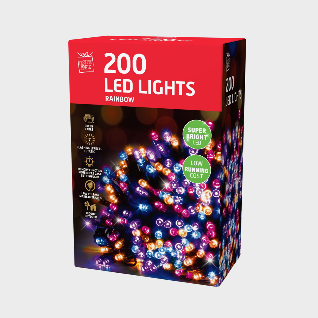 LED lights 200 rainbow
