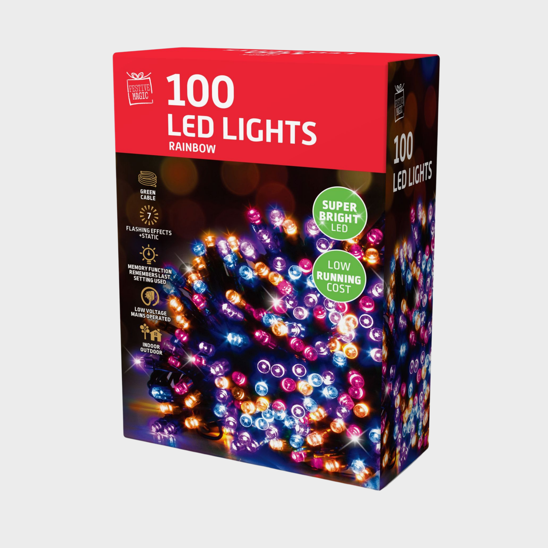 LED lights 100 rainbow