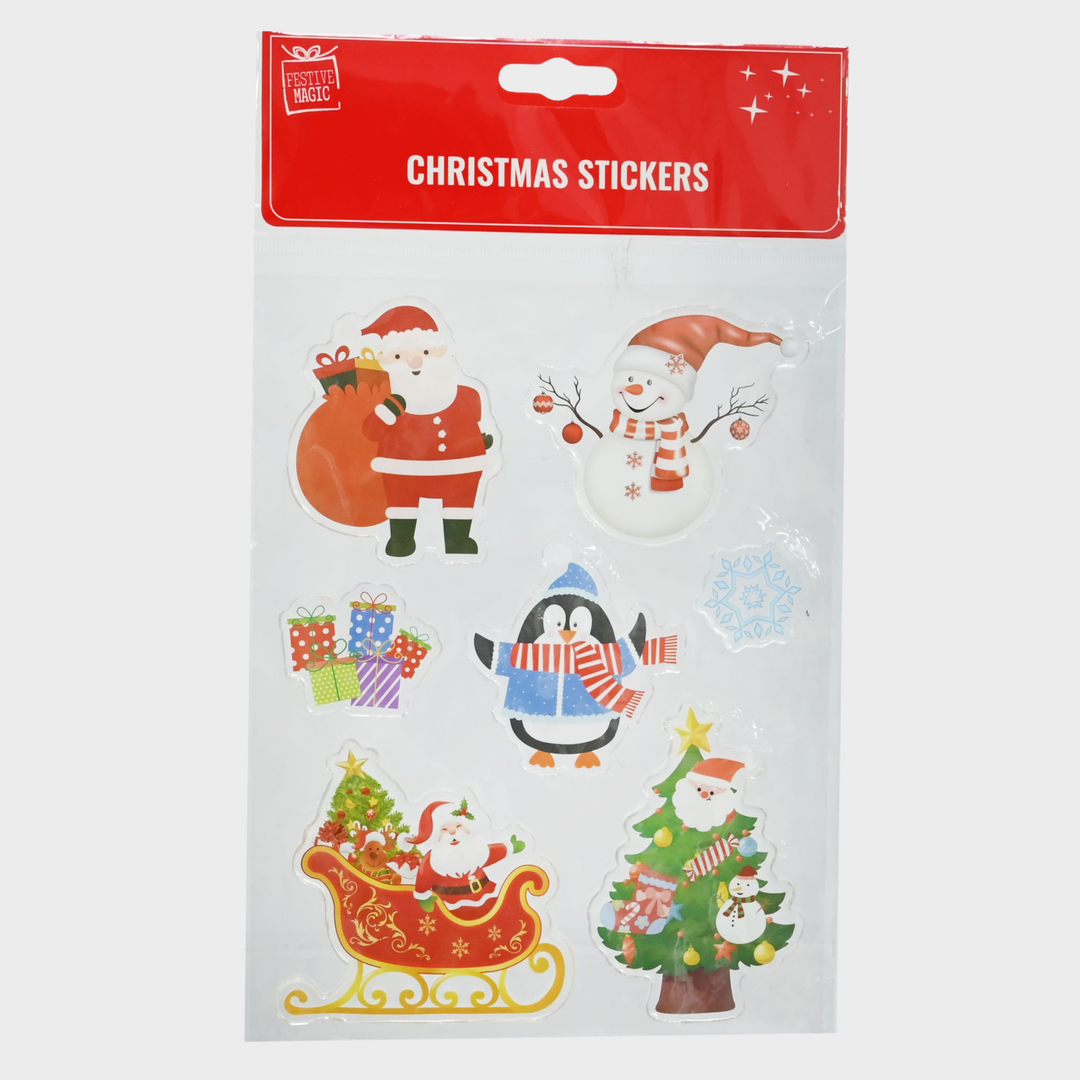 Christmas jelly sticker asst