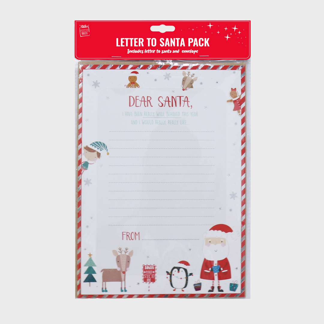 Letter to santa pack 2pk foil