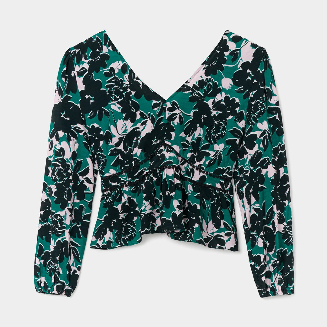 Another Sunday V Neck Floral Blouse from You Know Who's