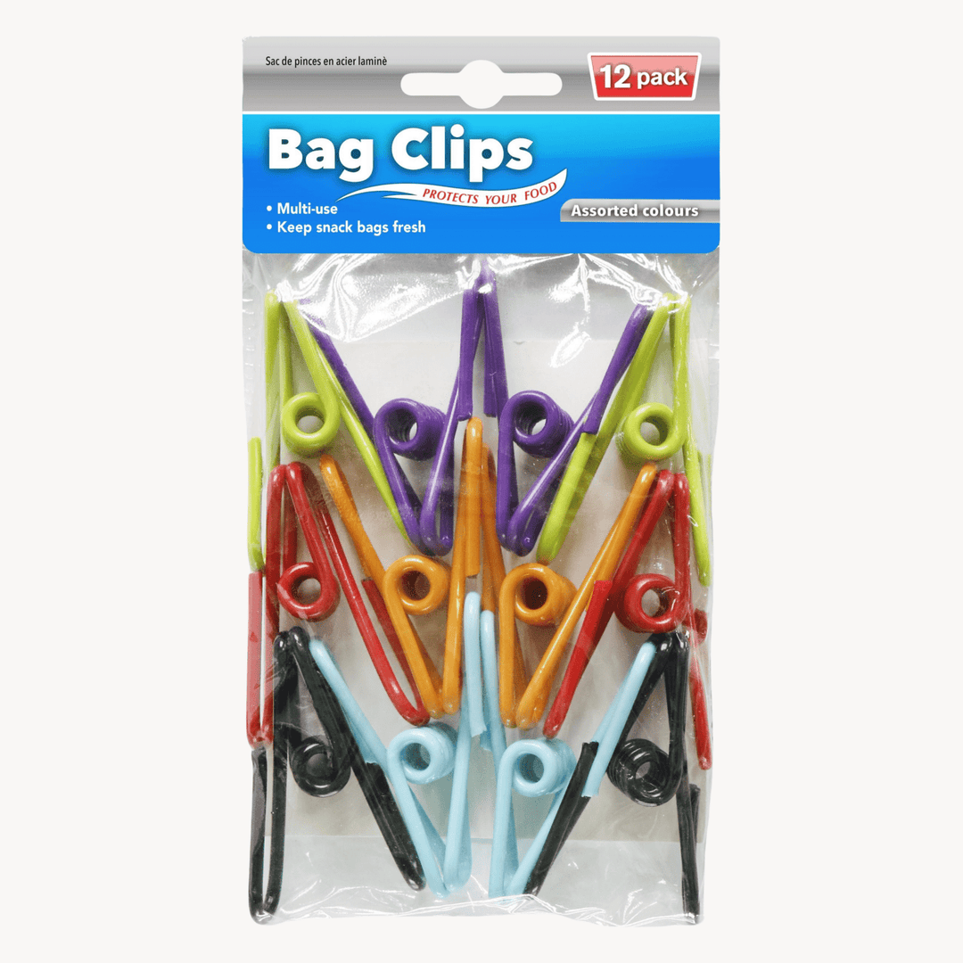 Bag Clips Laminated Steel 12pk from You Know Who's