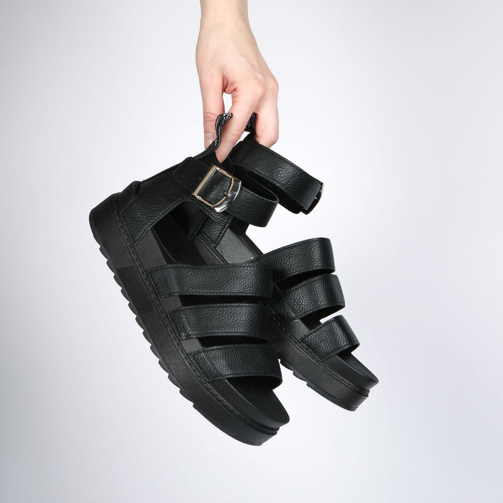 Black Chunky Gladiator Sandal from You Know Who's