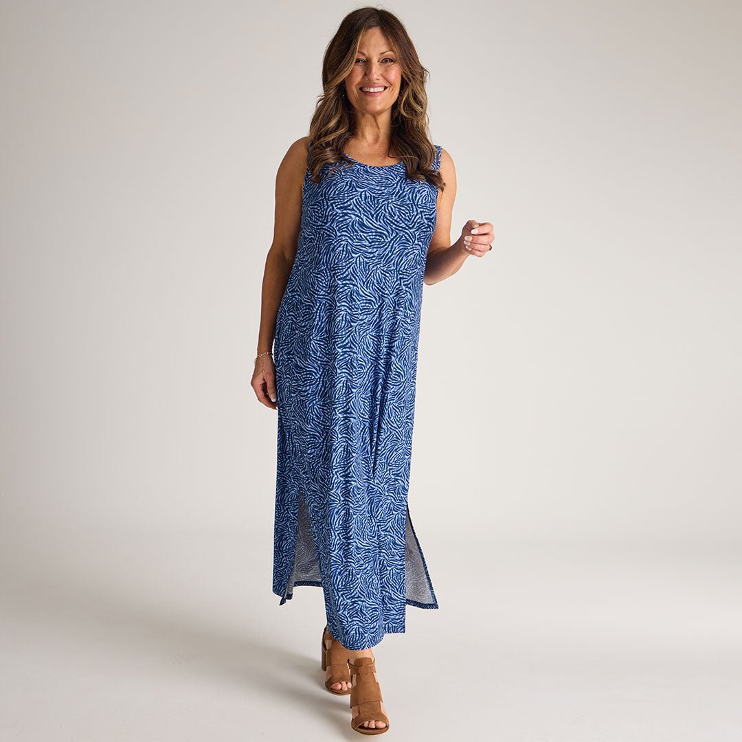 Blue Zebra Maxi Dress from You Know Who's