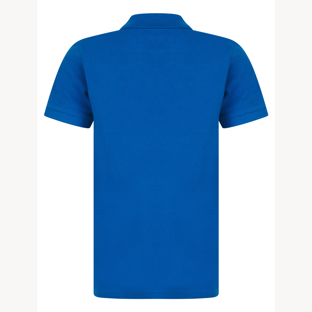 Boys Blue Print Polo Shirt from You Know Who's