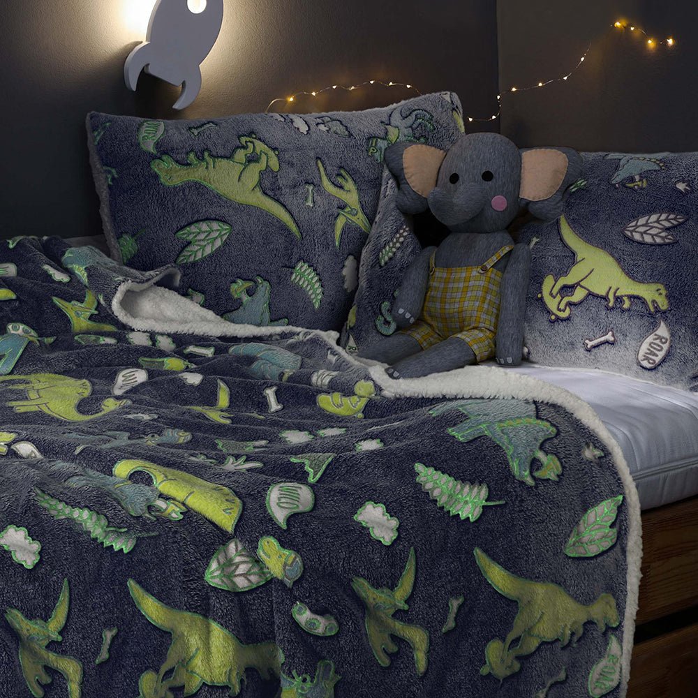 Dino Glow in the Dark Duvet Set from You Know Who's