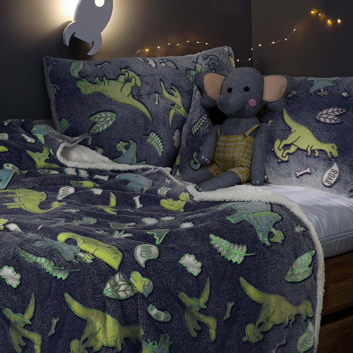 Dino Glow in the Dark Duvet Set from You Know Who's