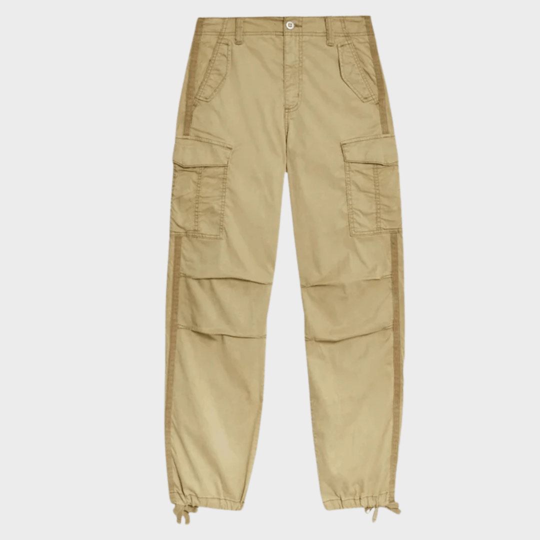 Ex Store Ladies Stone Lyocell Rich Cargo Trousers from You Know Who's