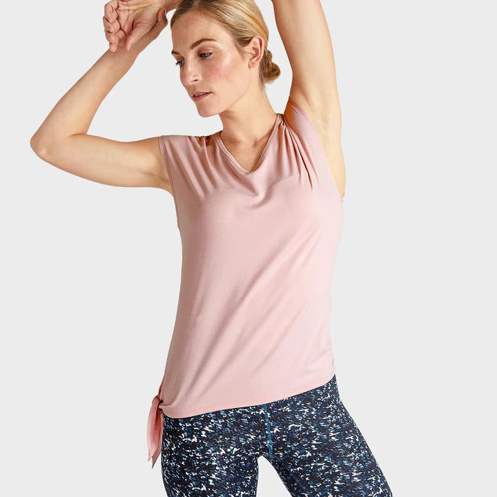 Ex Store Ladies V - Neck Tie Side Short Sleeve Top from You Know Who's