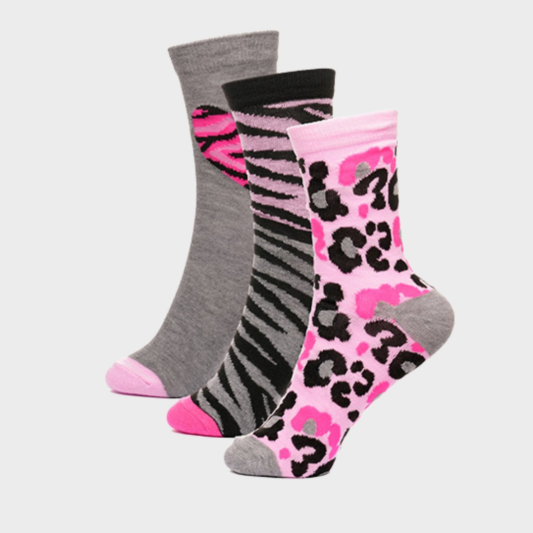 Girls 3pk Heart Socks from You Know Who's