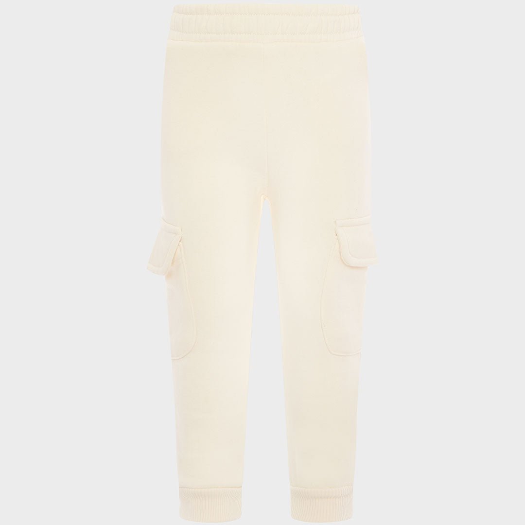 Girls cream joggers sale