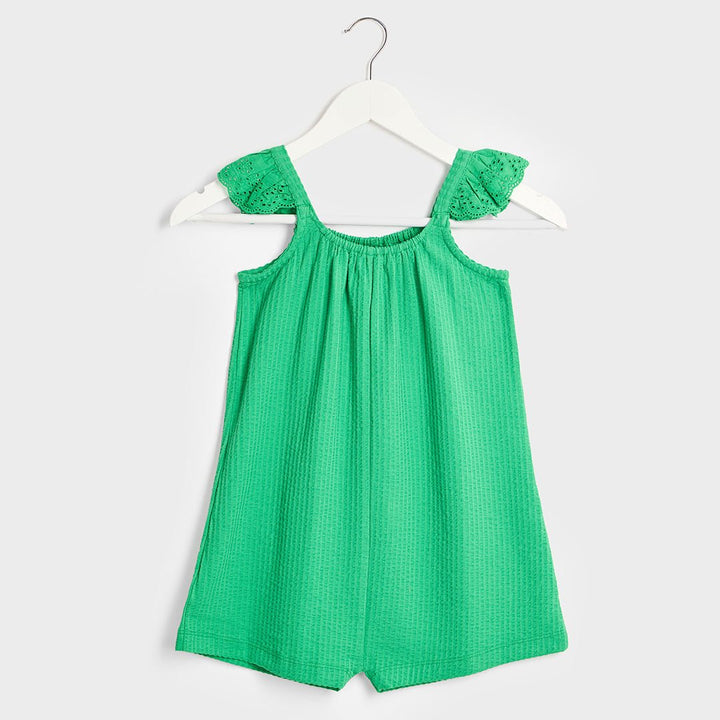 Girls Green Seersucker Romper from You Know Who's