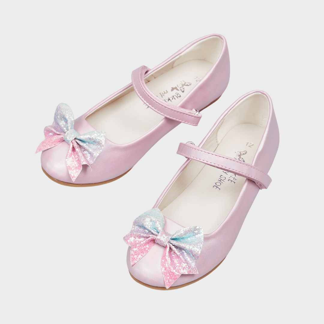 Girls Pink Bow Shoes from You Know Who's