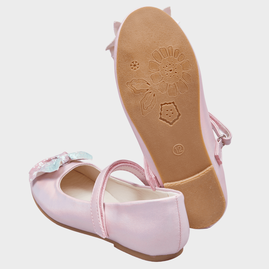 Girls Pink Bow Shoes from You Know Who's