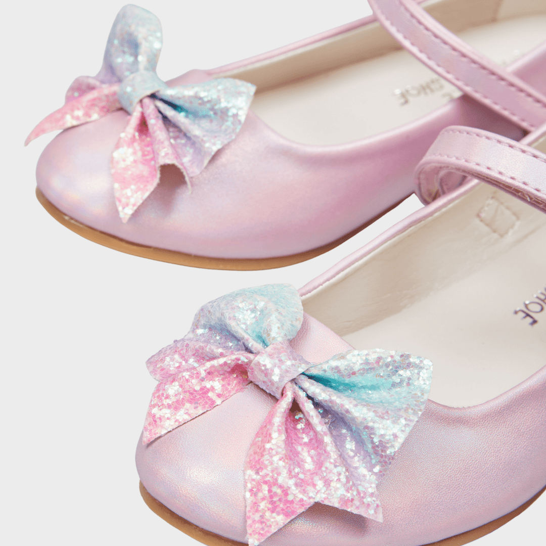 Girls Pink Bow Shoes from You Know Who's