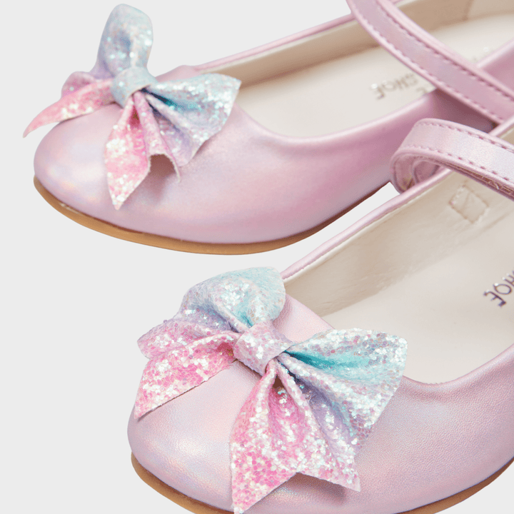 Girls Pink Bow Shoes from You Know Who's