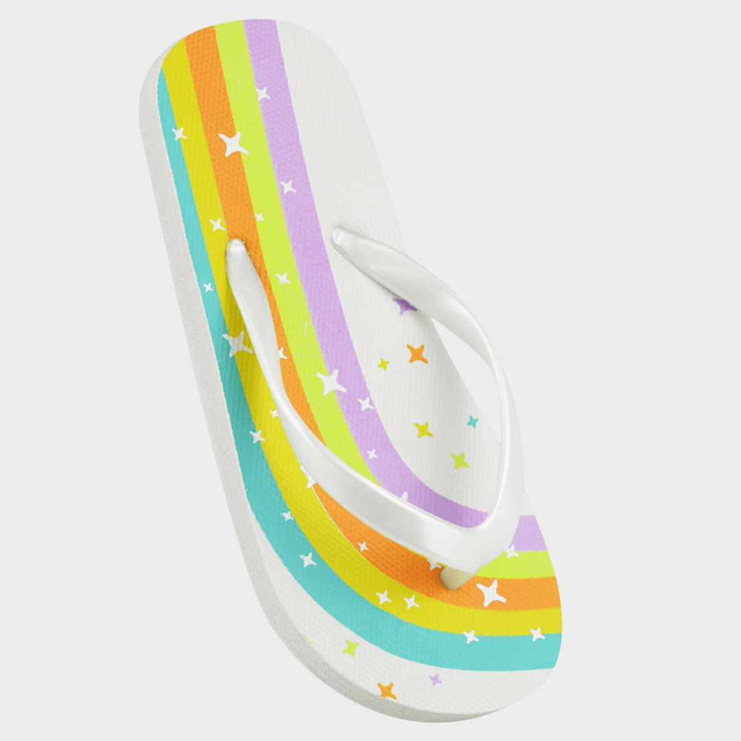 Girls Rainbow Flip Flop from You Know Who's