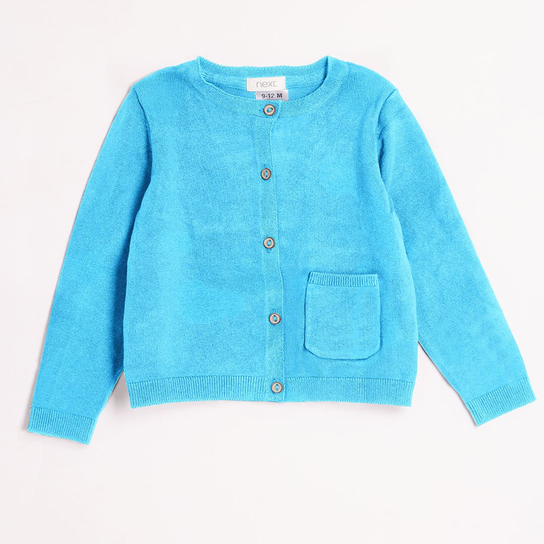 Girls Turquoise Knitted Cardigan from You Know Who's