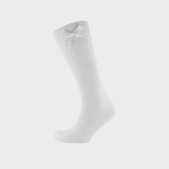 Girl`s White Knee High Socks from You Know Who's