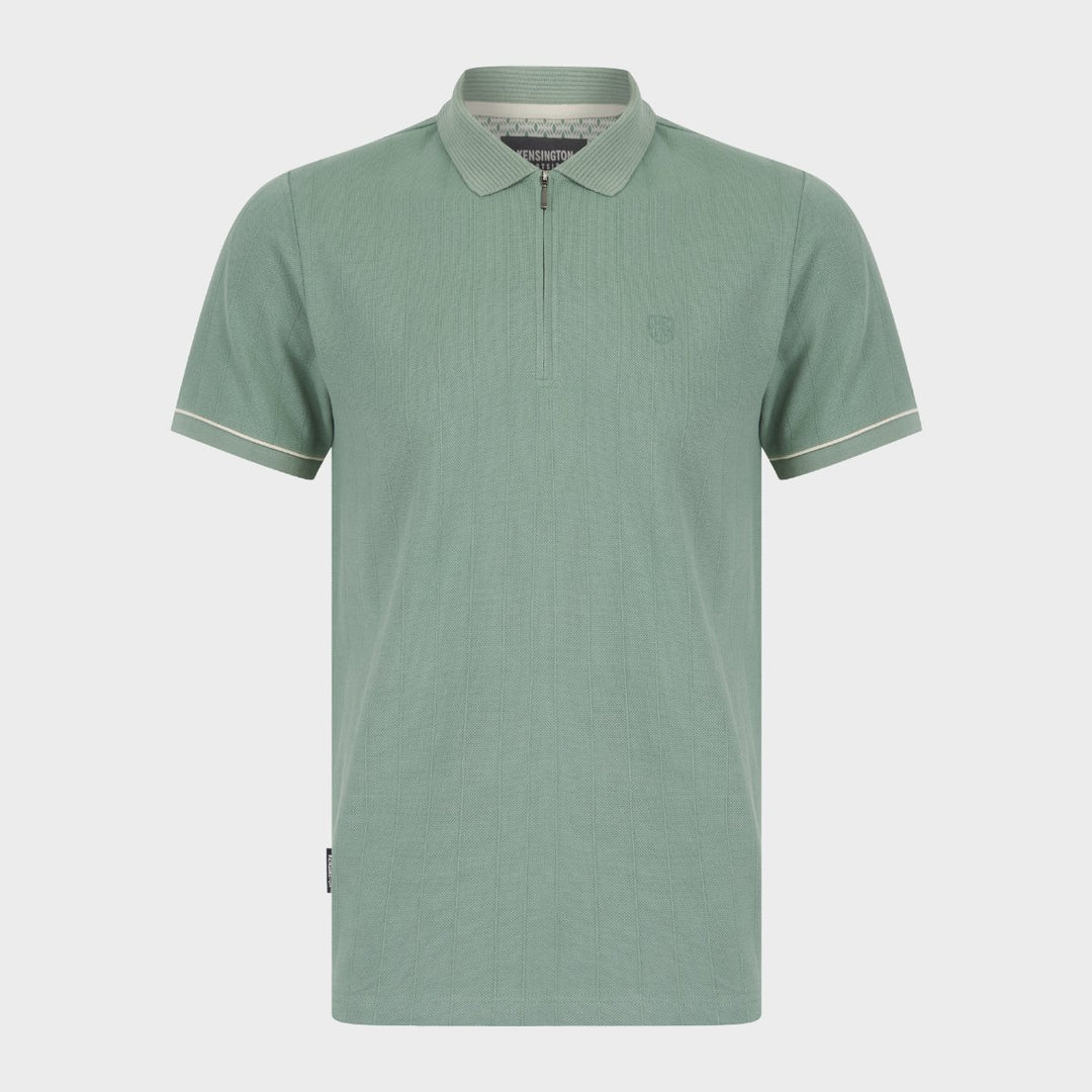 Green Zip Neck Polo from You Know Who's