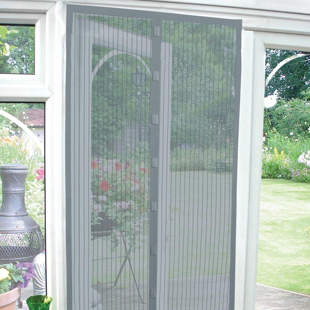 Grey Magnetic Door Curtain from You Know Who's