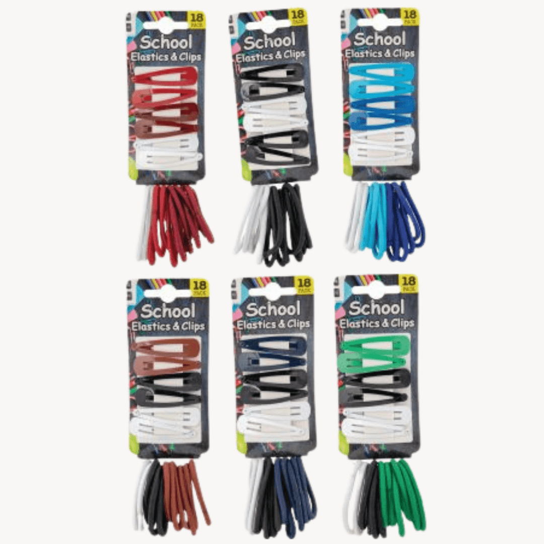 Hair Elastic with Clips 18 PK from You Know Who's