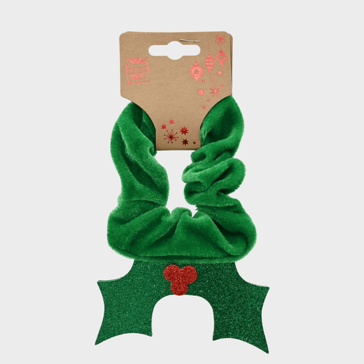 Hair scrunchie velvet w/glitt deco asst from You Know Who's