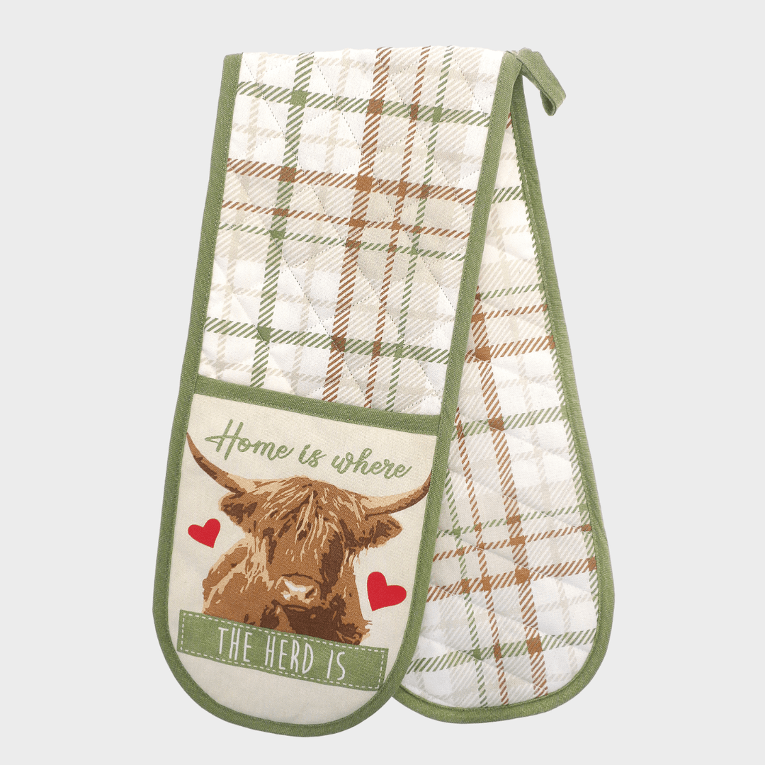 Highland Cow Double Oven Glove from You Know Who's