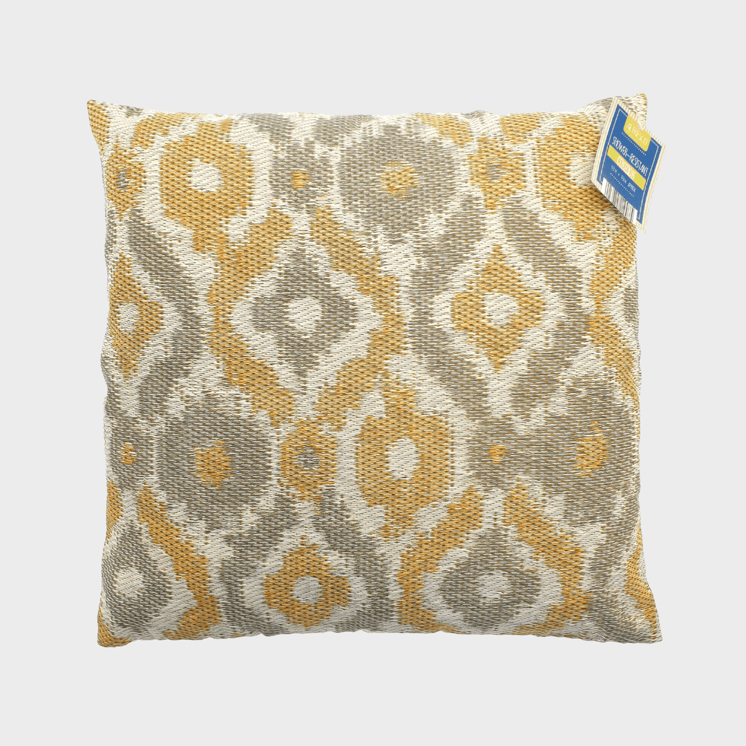 Ikat Shower Resistant Outdoor Cushion 43x43cm from You Know Who's