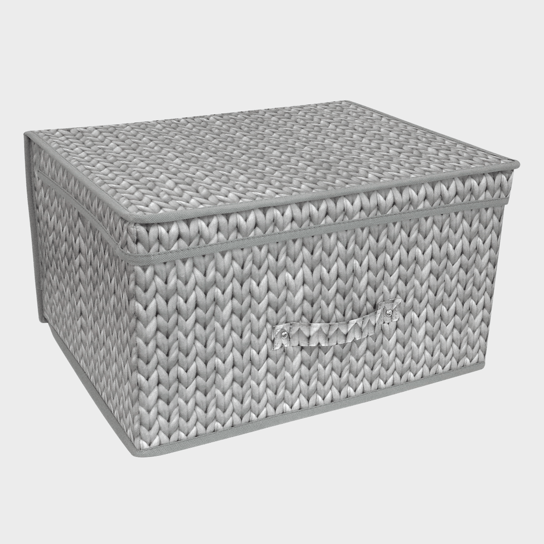 Jumbo Knitted Storage Chest 45X35X25cm from You Know Who's