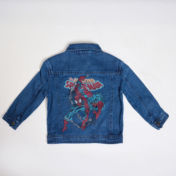 Kids Marvel Spiderman Denim Jacket from You Know Who's