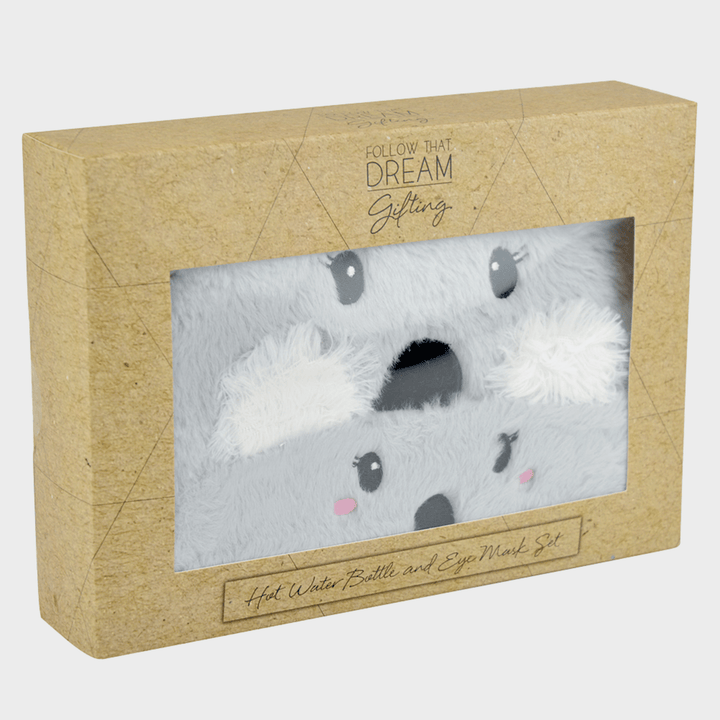 Koala Hot Water Bottle and Eye Mask Boxed Set from You Know Who's