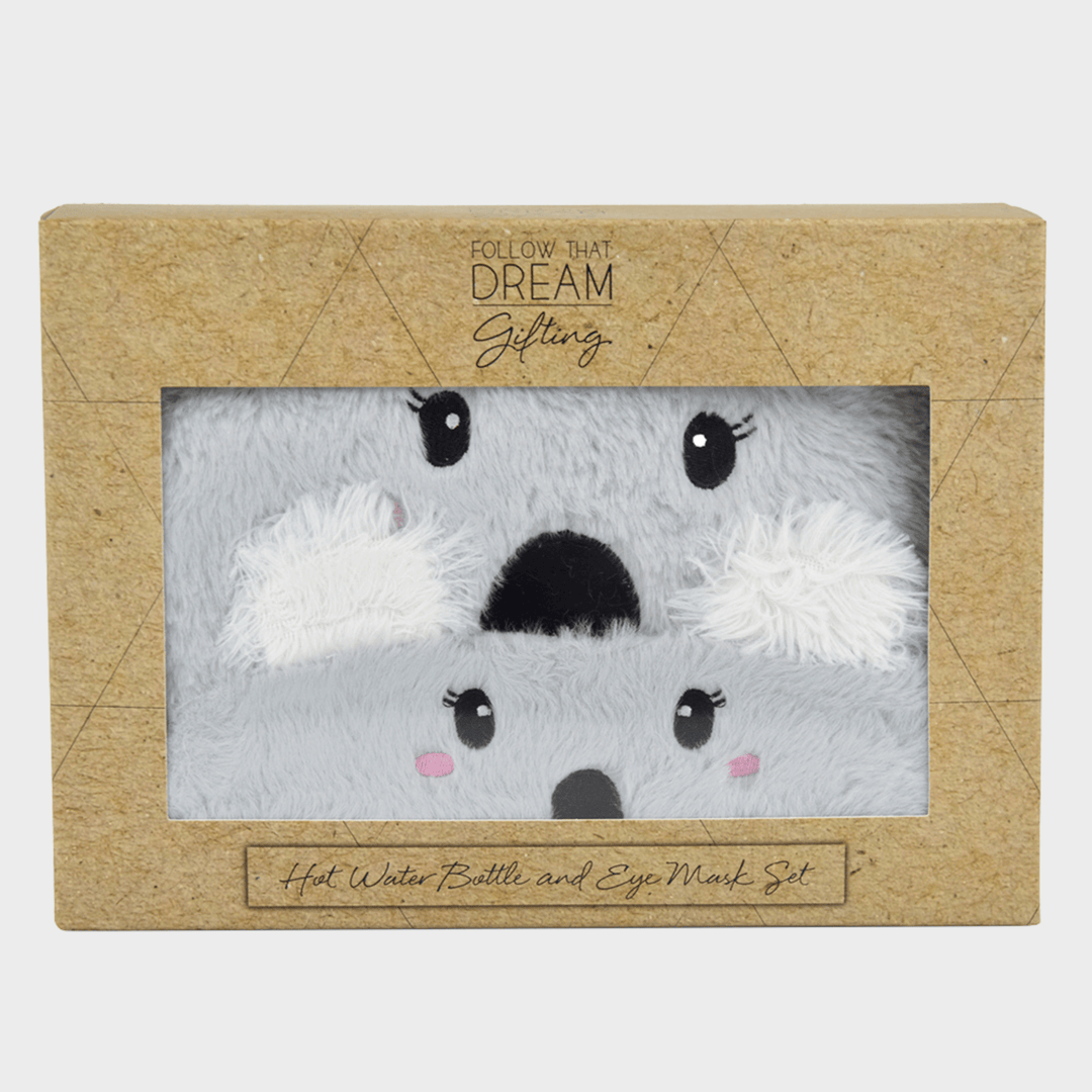 Koala Hot Water Bottle and Eye Mask Boxed Set from You Know Who's