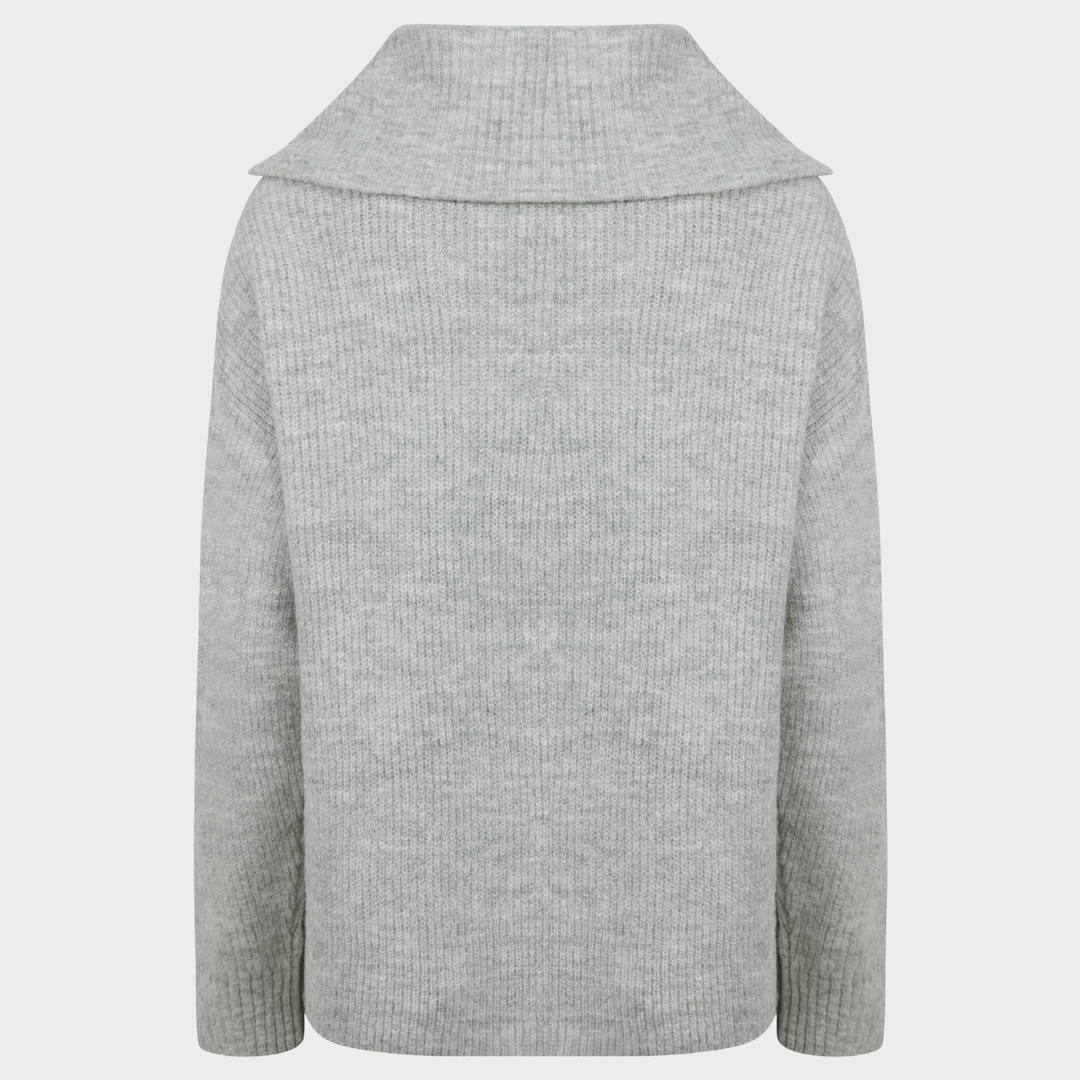Ladies 1/4 Zip Knitted Jumper from You Know Who's