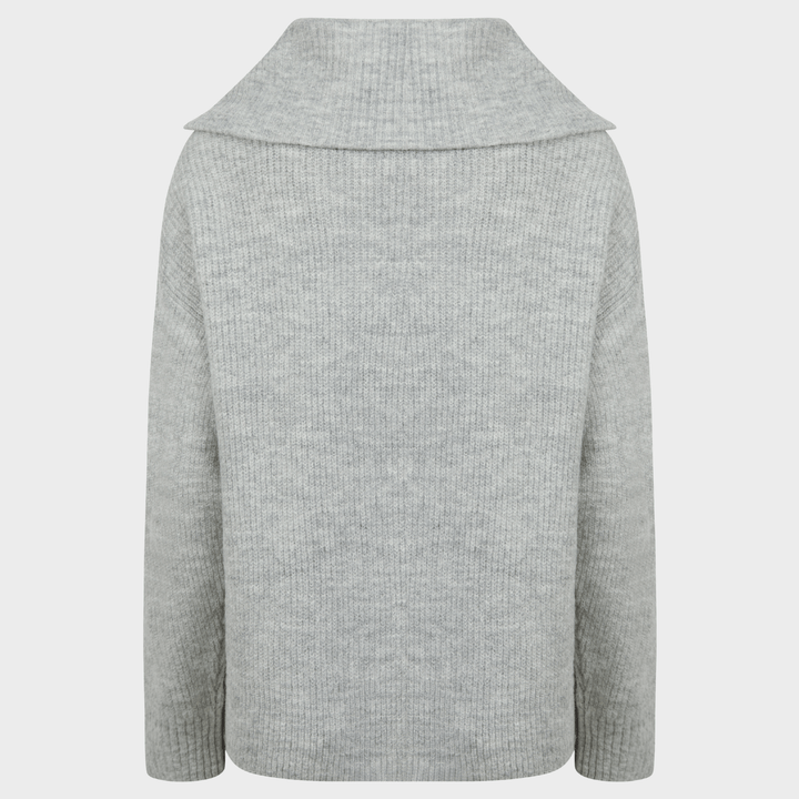 Ladies 1/4 Zip Knitted Jumper from You Know Who's