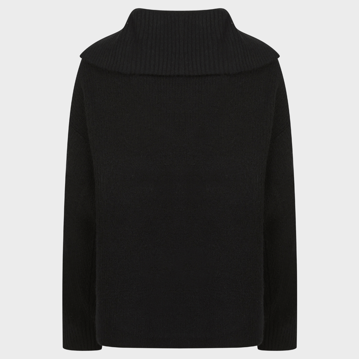 Ladies 1/4 Zip Knitted Jumper from You Know Who's