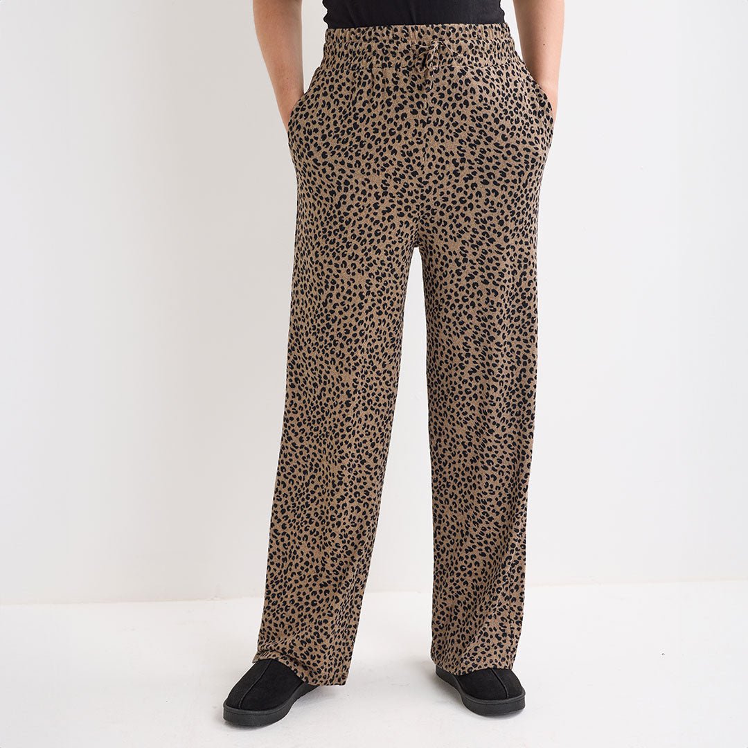 Ladies Animal Brushed Marl Joggers from You Know Who's